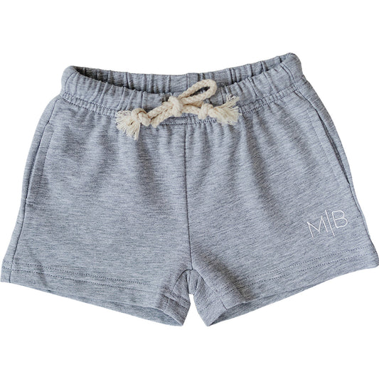 Grey Pocket Cotton Shorts