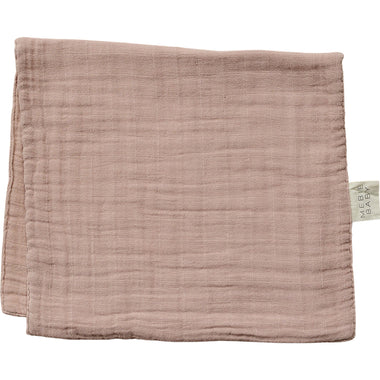 Dusty Rose Muslin Burp Cloth