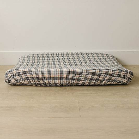 Vintage Plaid Muslin Changing Pad Cover