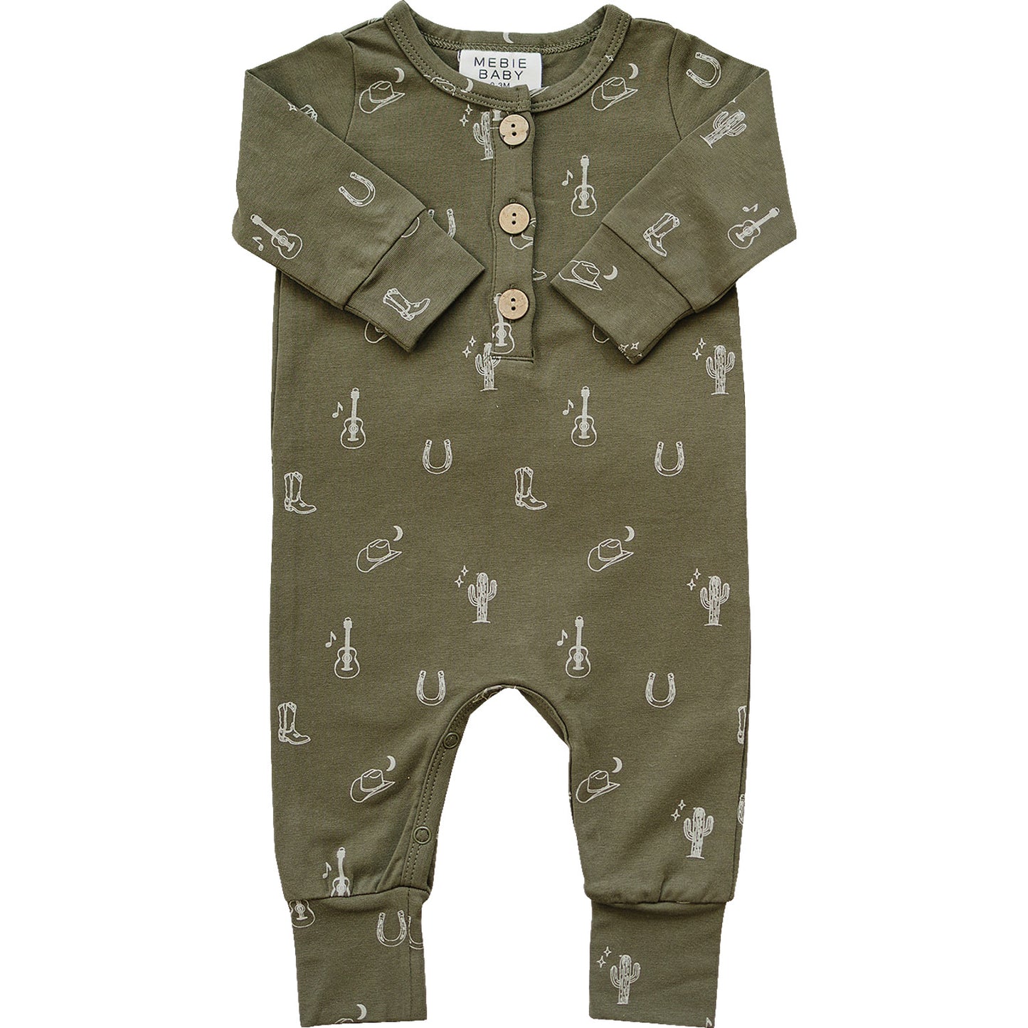 Nashville Long Sleeve Button Romper