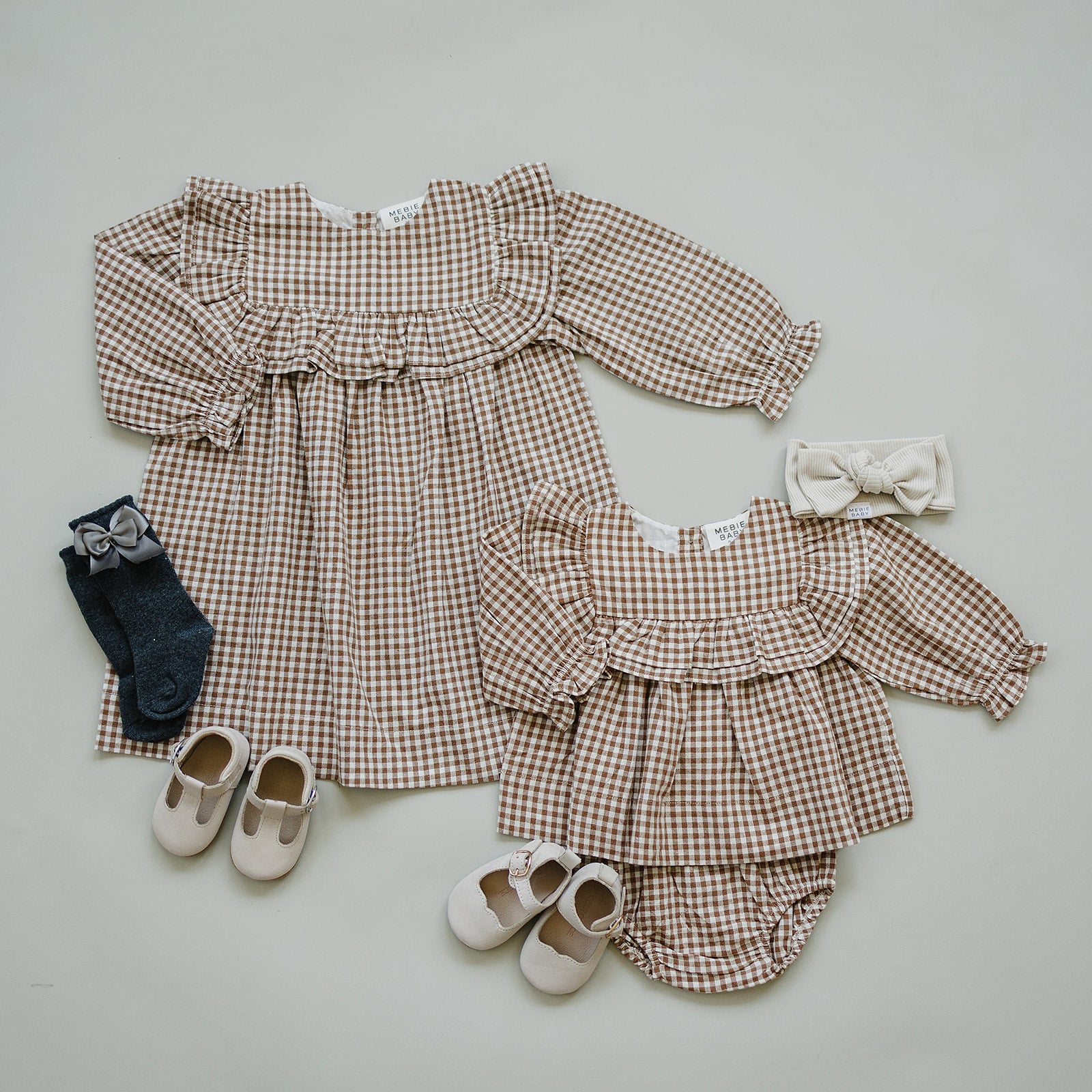 Gingham Ruffle Dress 7Y