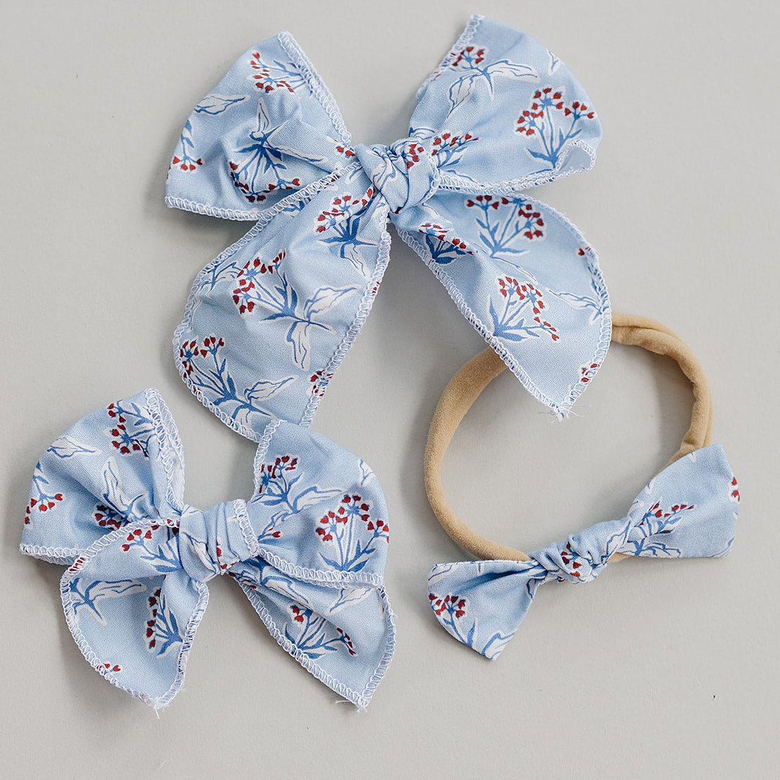 Blue Meadow Hair Bow