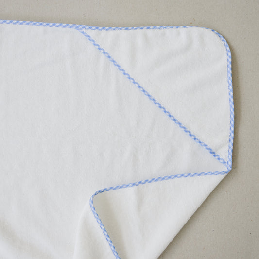 Blue Gingham Hooded Towel