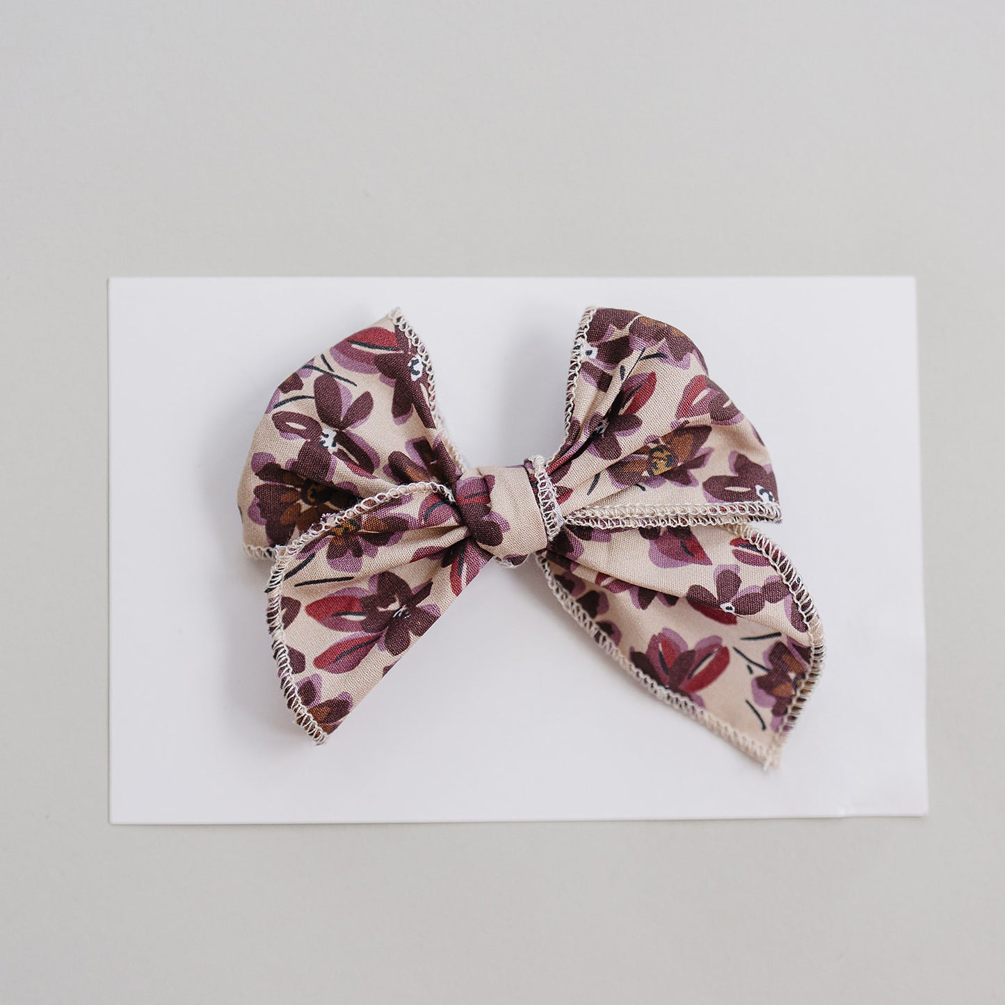 Antique Floral Hair Bow