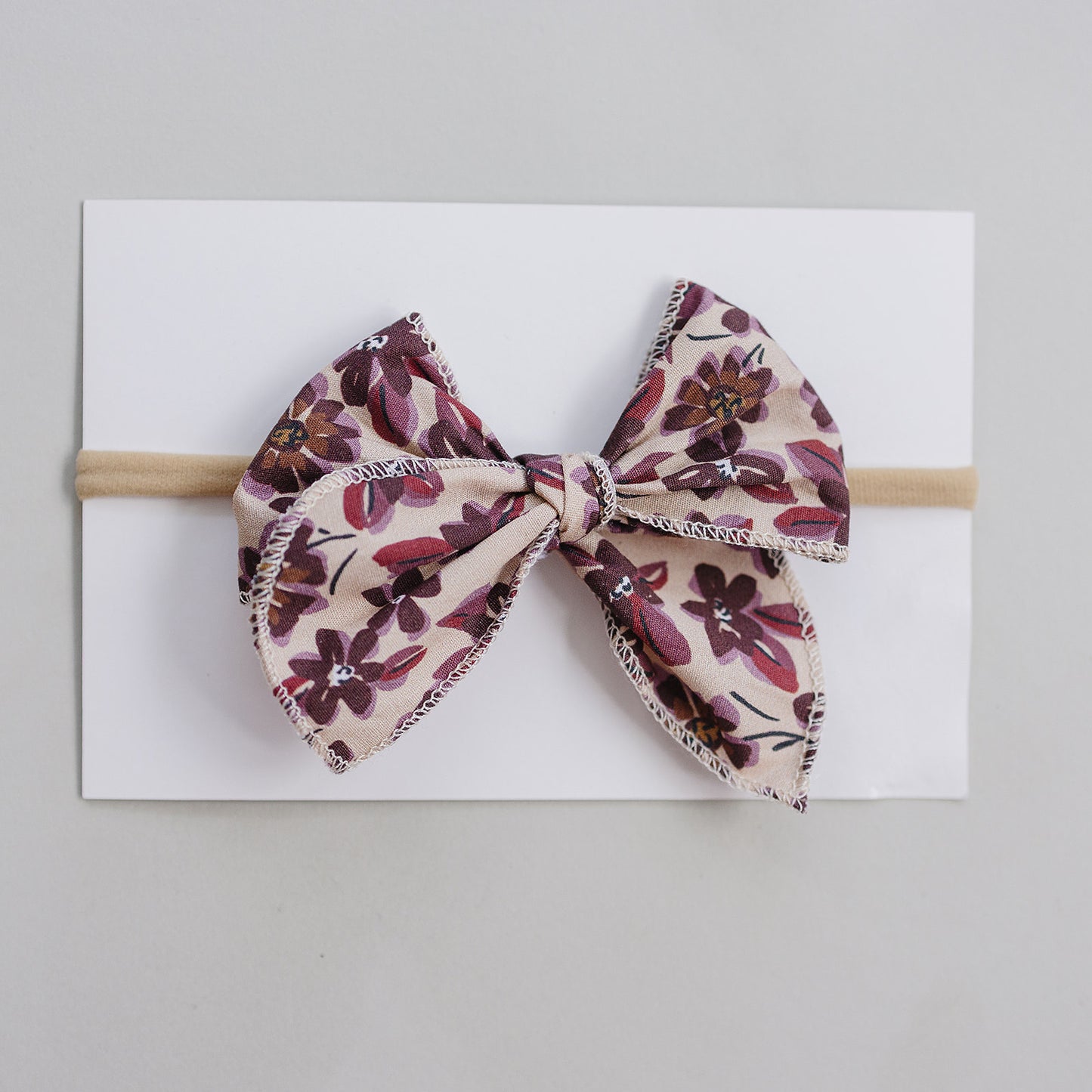Antique Floral Hair Bow