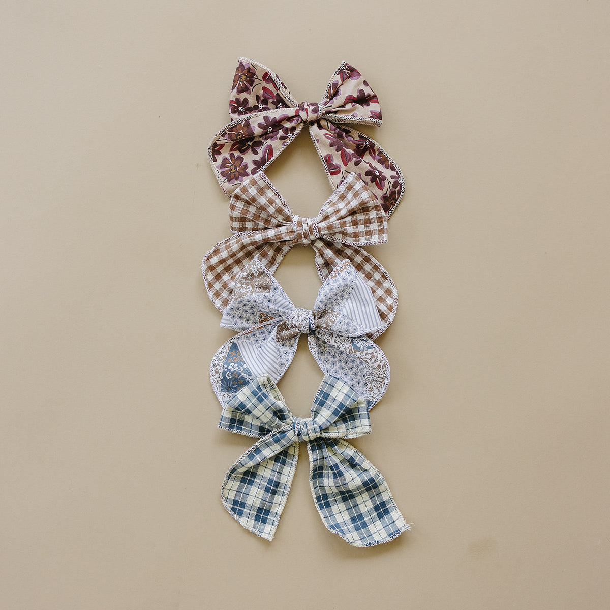 Gingham Hair Bow