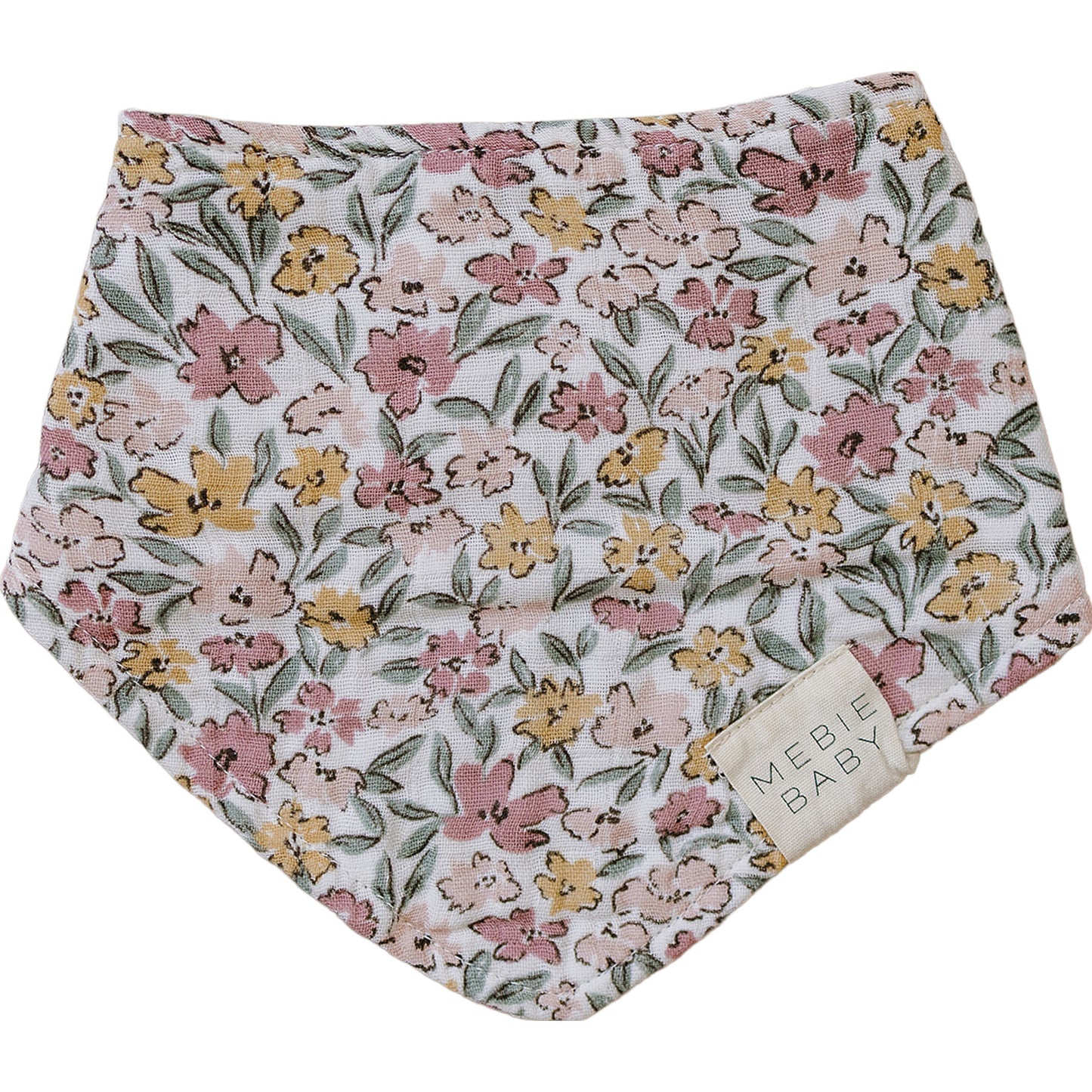 Sunny Petals Classic Muslin Bib