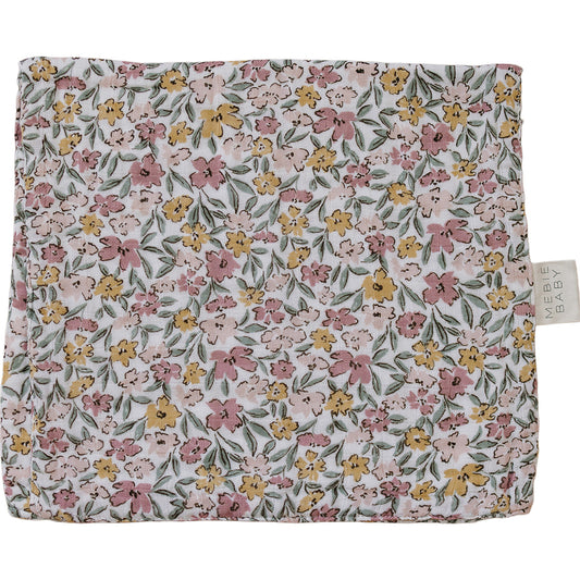 Sunny Petals Muslin Burp Cloth