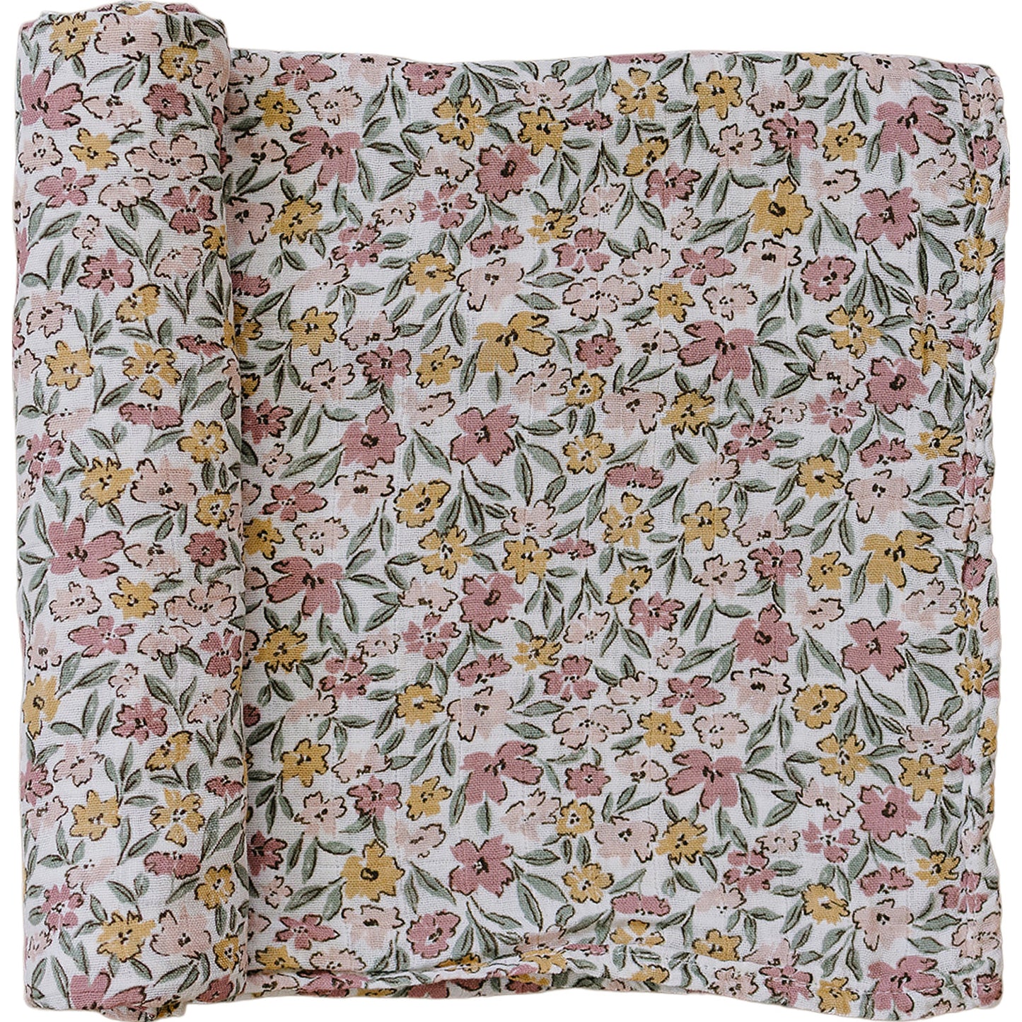Sunny Petals Muslin Swaddle Blanket