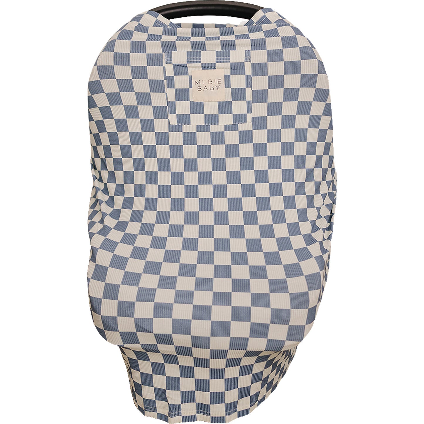 Blue Checkered Ribbed Bamboo Multi-Use Cover