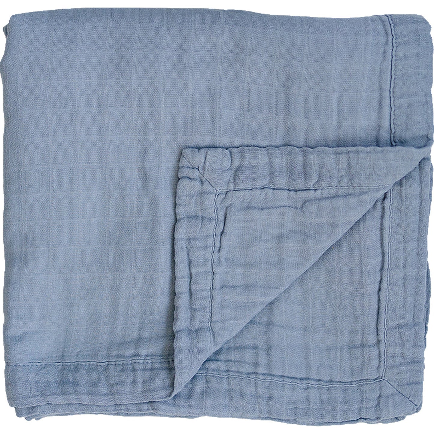 Dusty Blue Muslin Quilt
