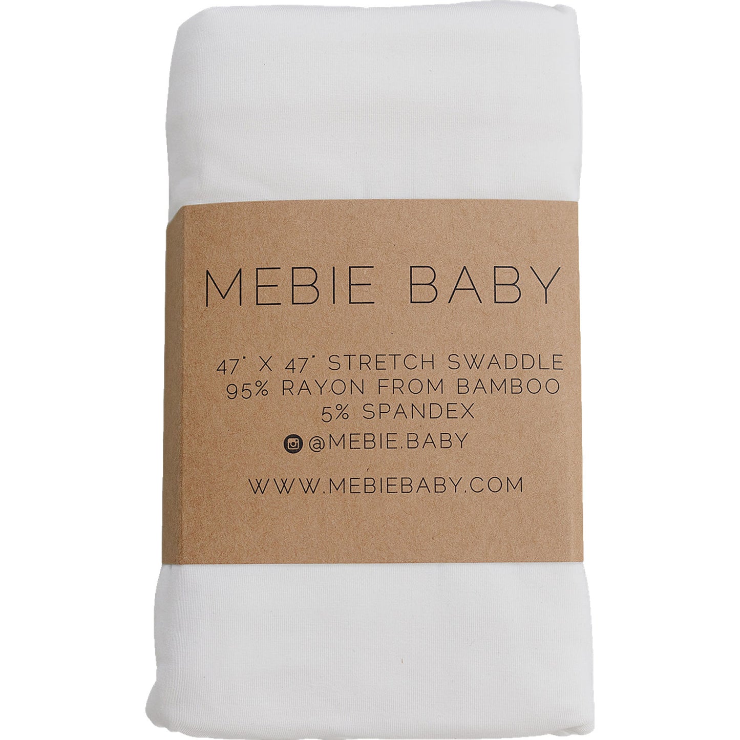 White Bamboo Stretch Swaddle