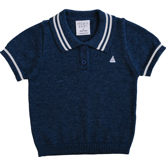 Collared Sailboat Knit Shirt
