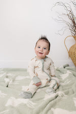 Bunny Ribbed Bamboo Zipper