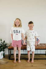 Flag Button Short Set