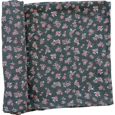 Olive Bloom Muslin Swaddle Blanket