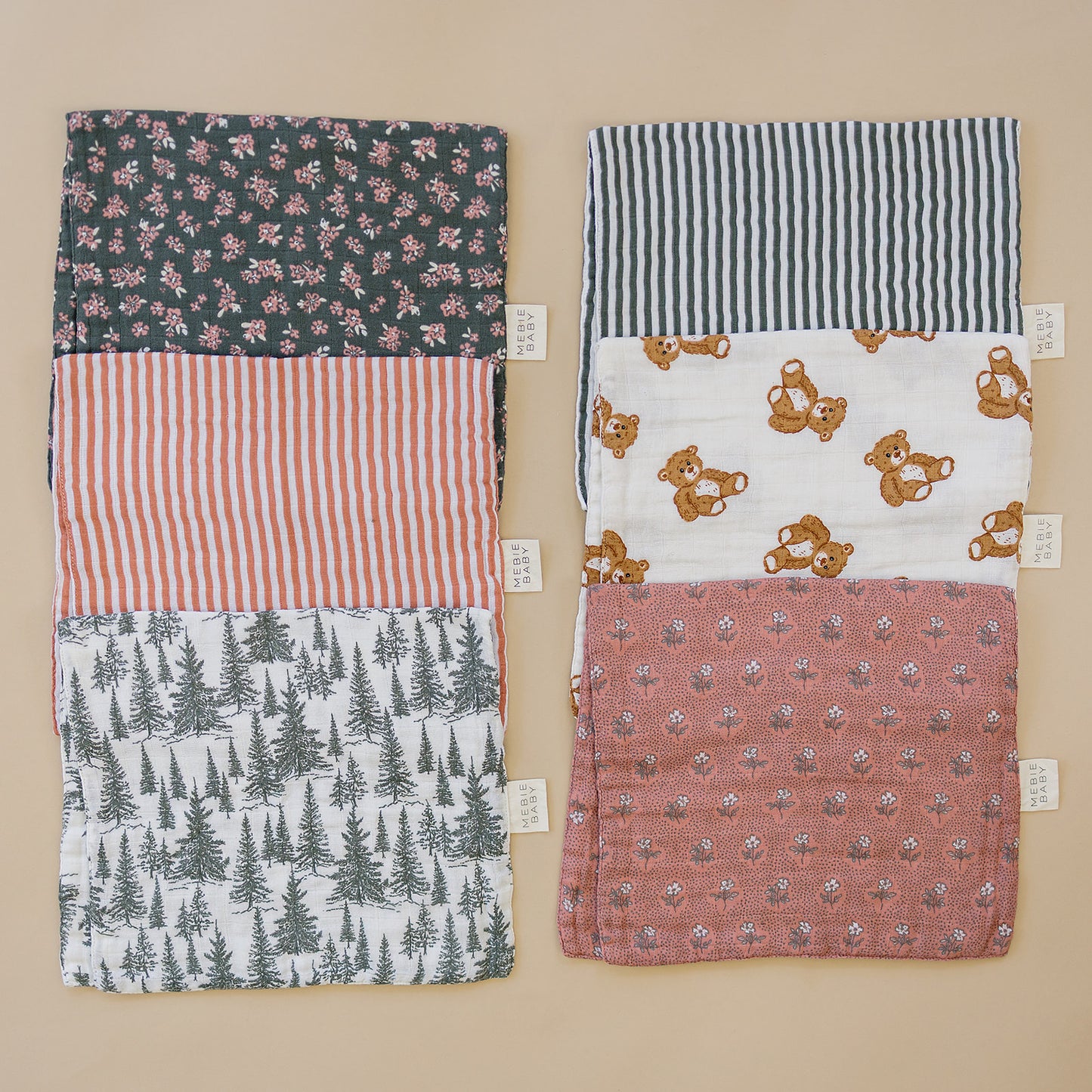Forest Muslin Burp Cloth