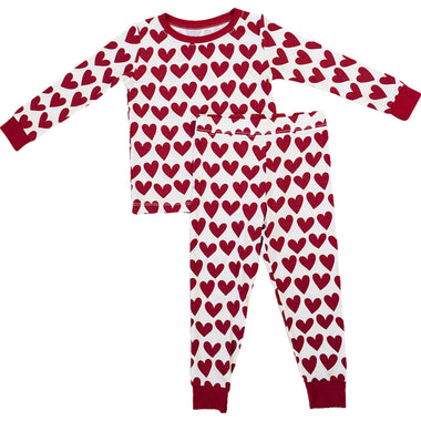 Hearts Ribbed Bamboo Cozy Set