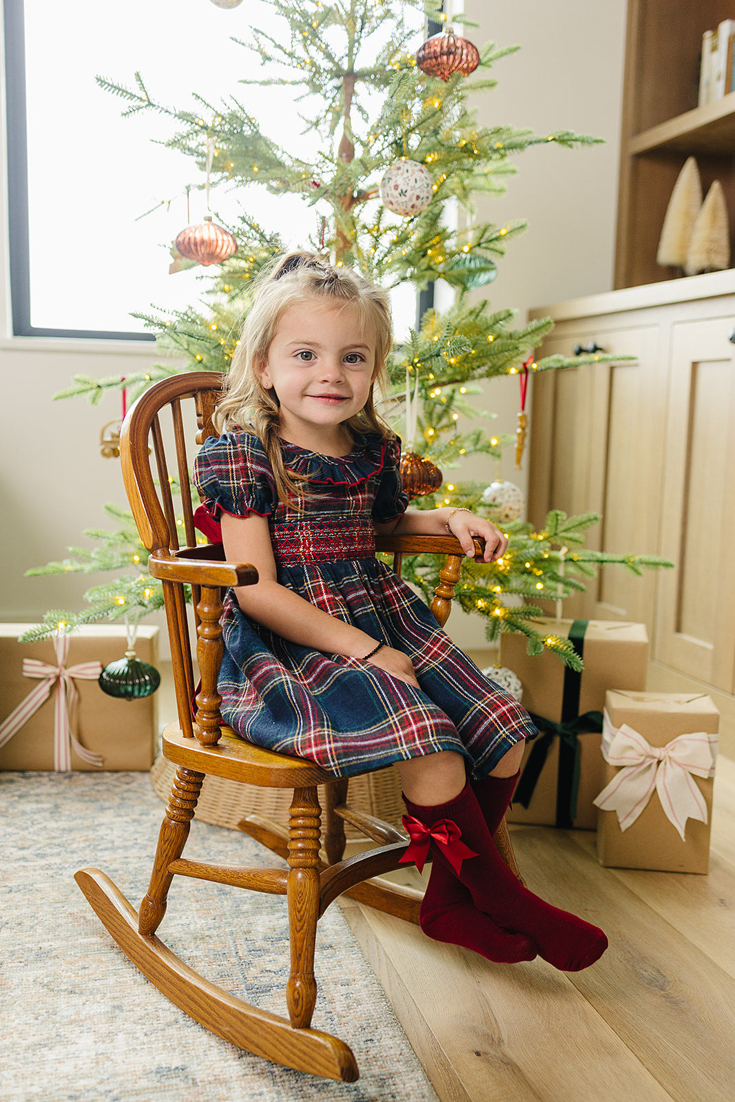 Christmas Plaid Smocked Dress 0-3 Christmas Plaid Smocked Dress 0-3