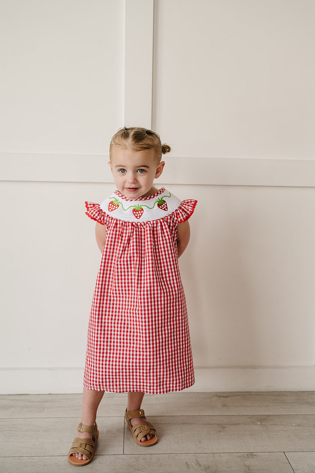 Gingham Strawberry Dress