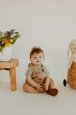 Dusty Blue Cotton Ribbed Bodysuit