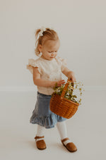 Floral Framed Ruffle Tee