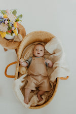 Dusty Blue Cotton Ribbed Bodysuit