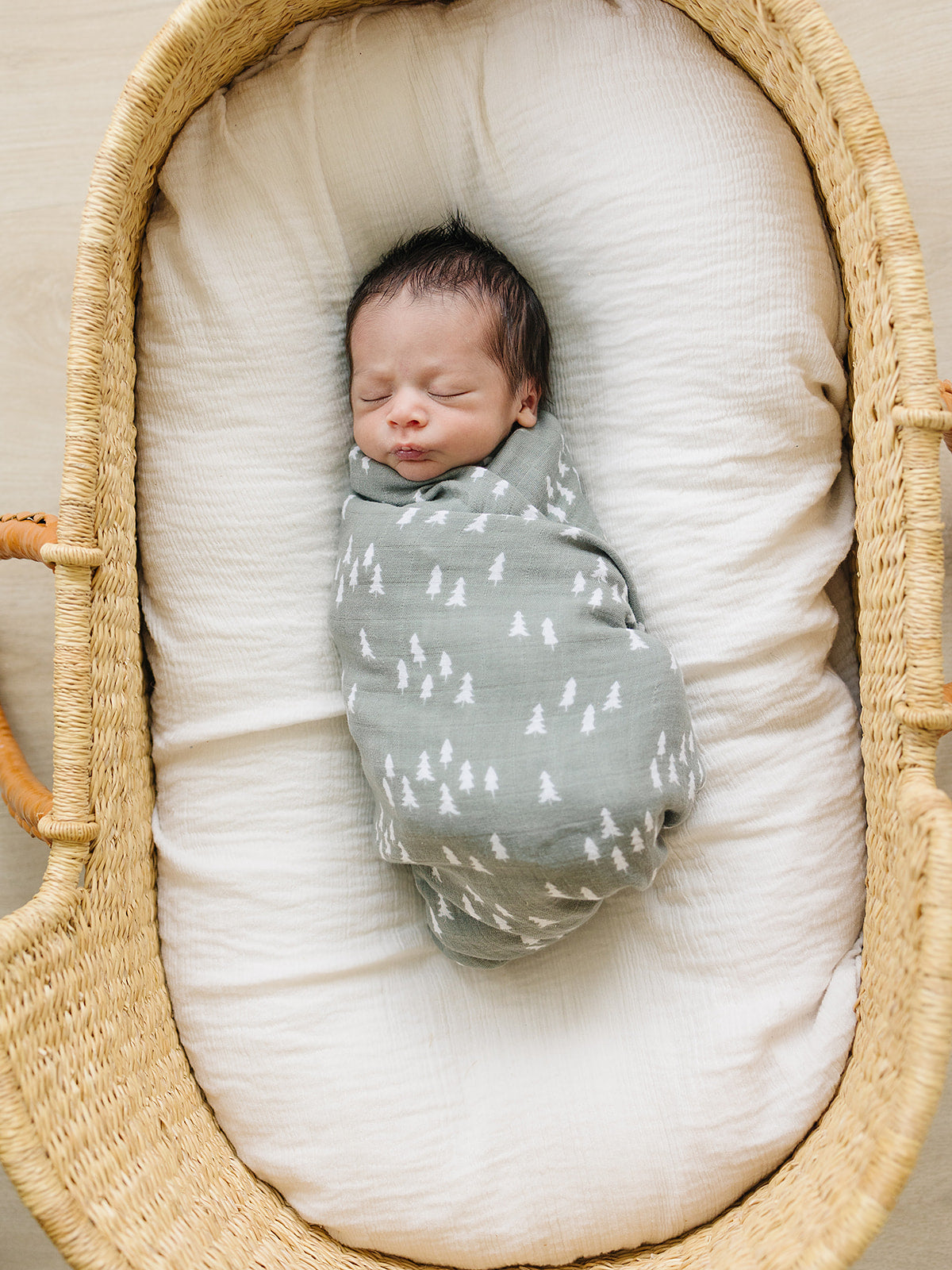Mebie Baby Gender Neutral Infant Muslin Swaddle its 100% cotton.