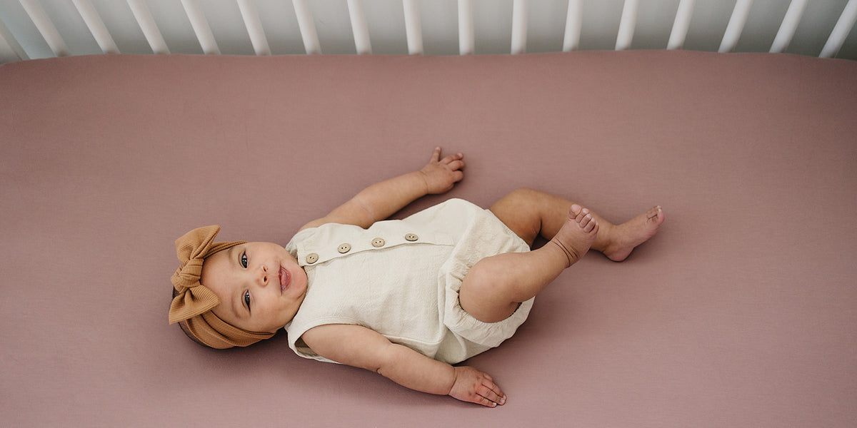 Dusty rose hot sale crib bedding set