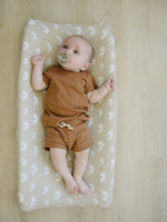 Sand Rainbow Muslin Changing Pad Cover