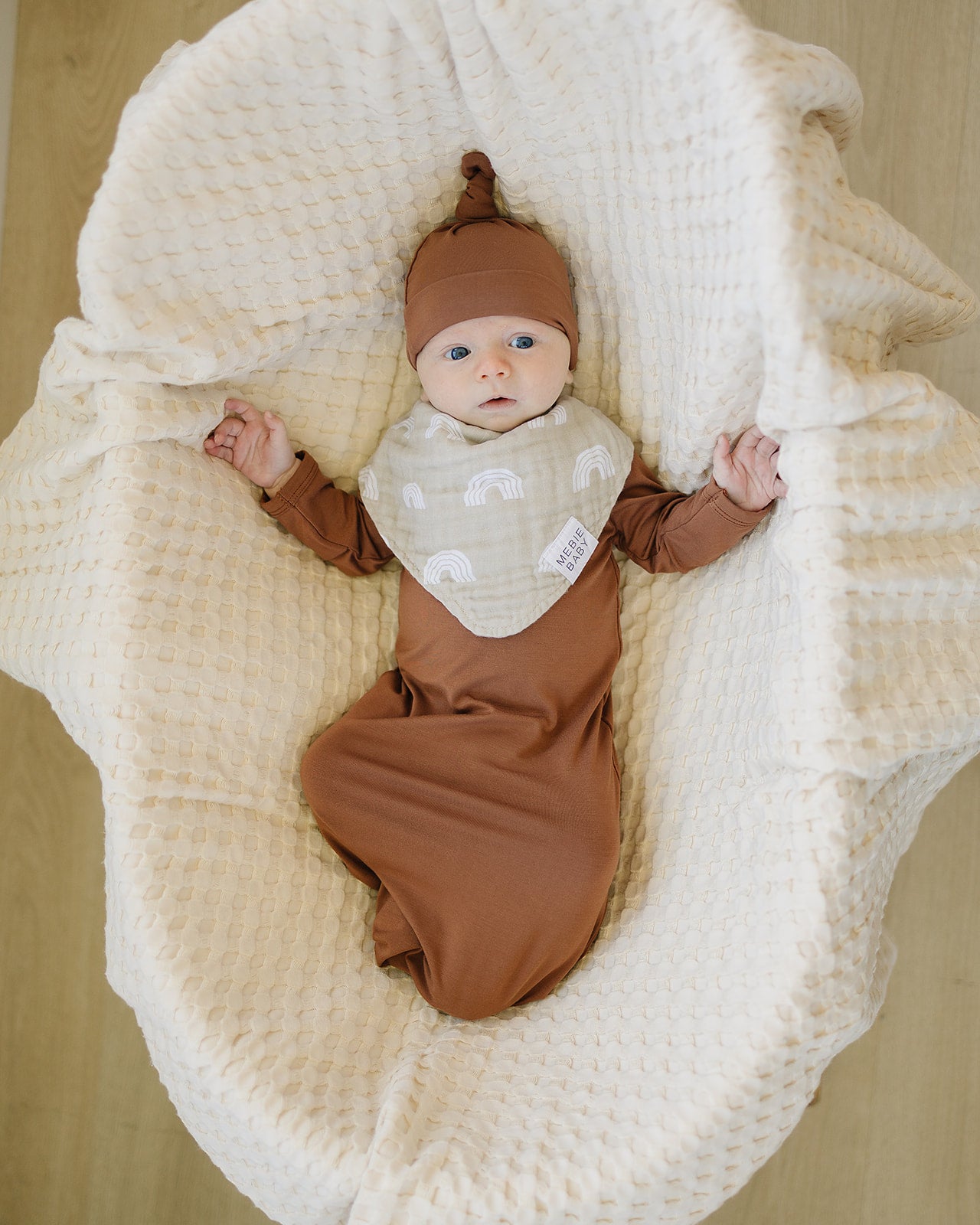 Sand Rainbow Muslin Bib