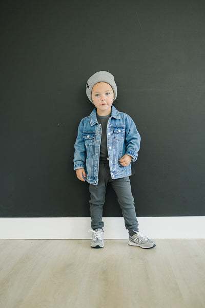 Baby black jean jacket new arrivals