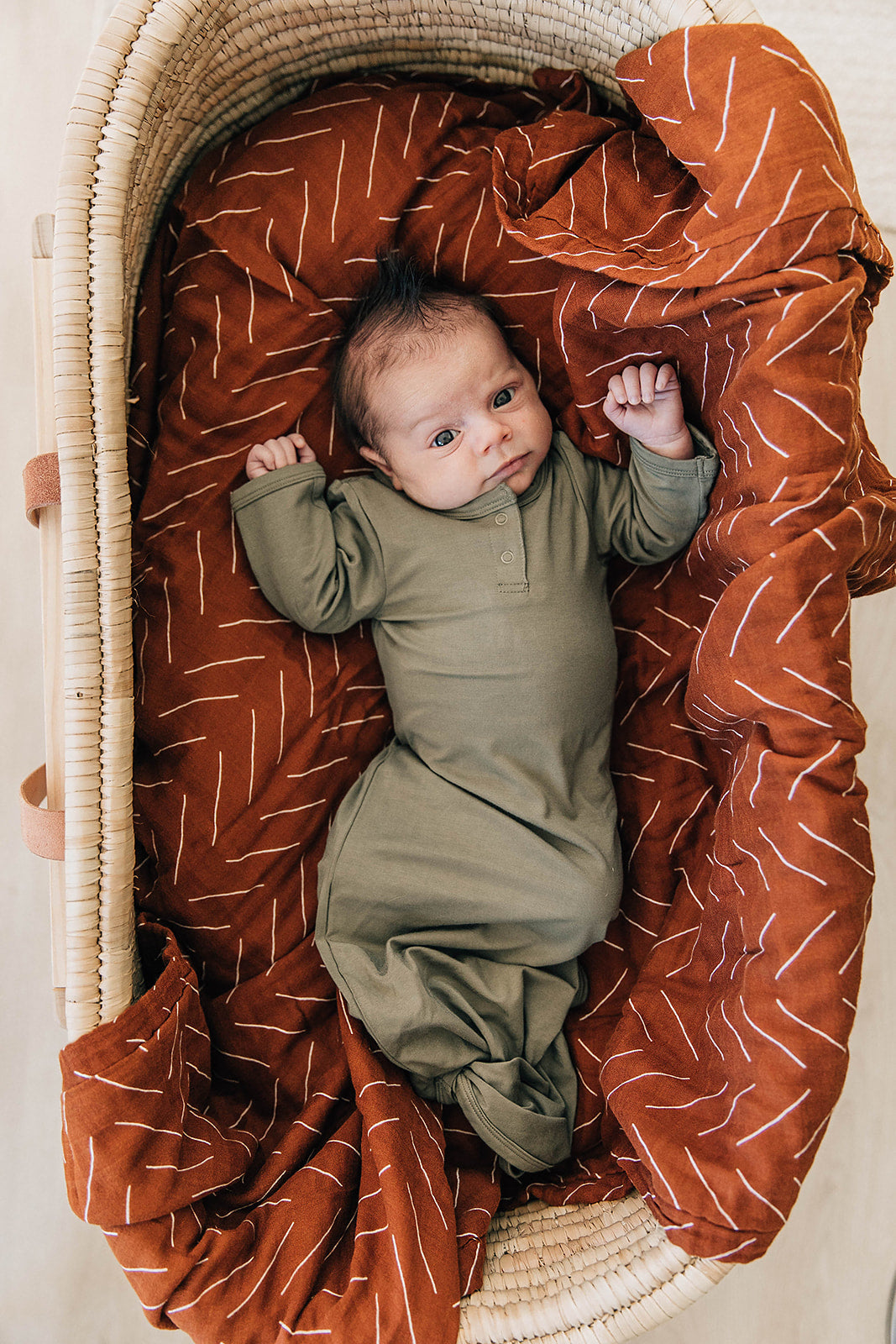 Mebie Baby Olive  Knot Gown
