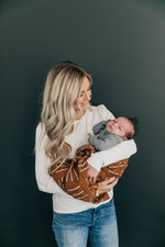 Mebie Baby Mustard Mudcloth Muslin Swaddle. Mebie Baby Gender Neutral Infant Muslin Swaddle its 100% cotton.