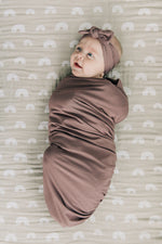 Mebie Baby Bamboo Stretch Swaddle. Gender Neutral for take home outfits and swaddling newborns. 