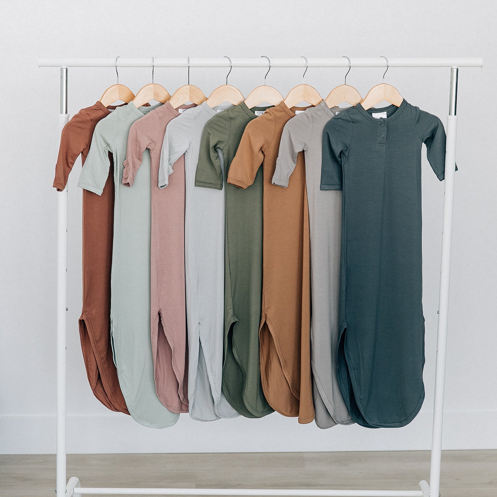 Mebie Baby Dusty Rose Knot Gown