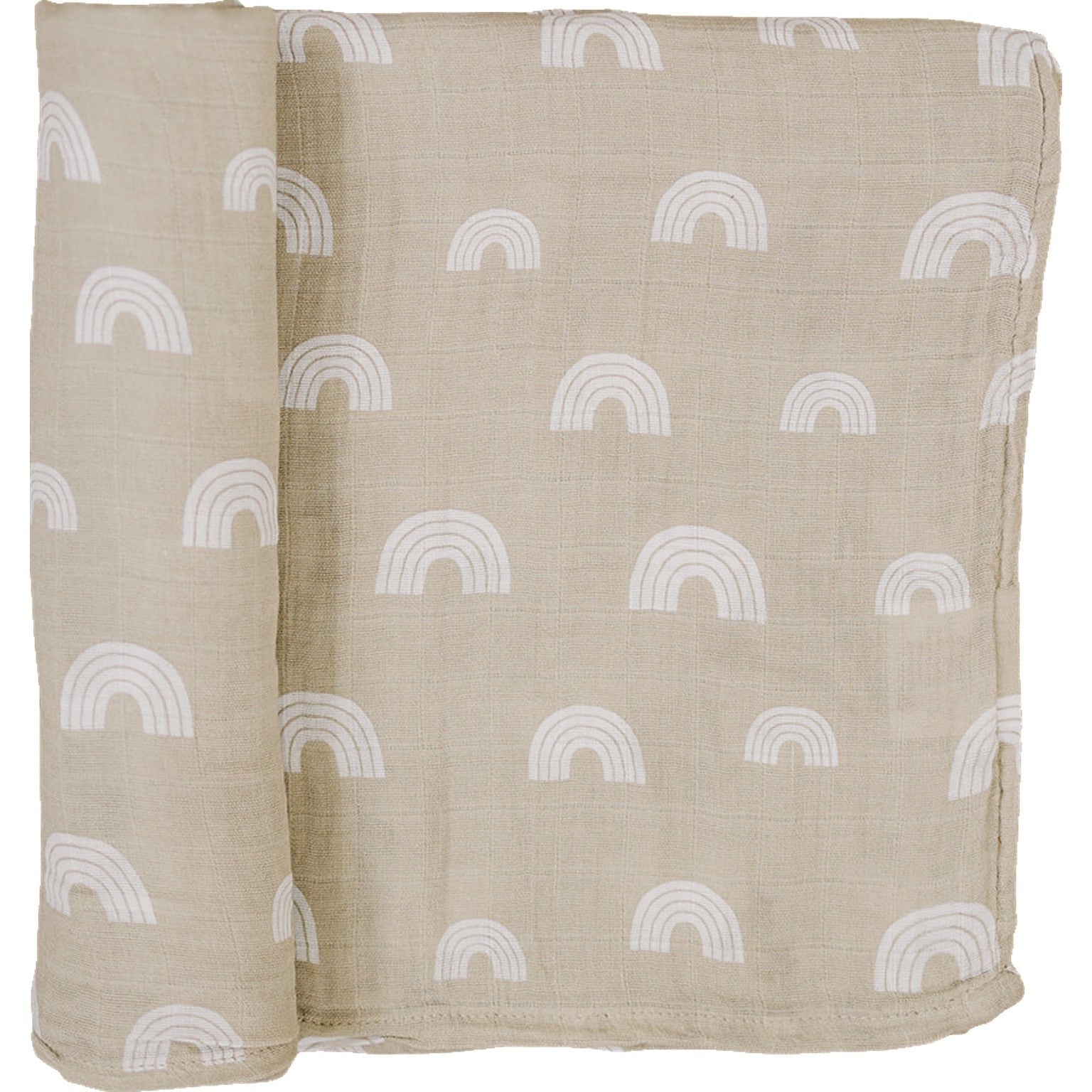 Mebie Baby Sand Rainbow Muslin Swaddle Blanket