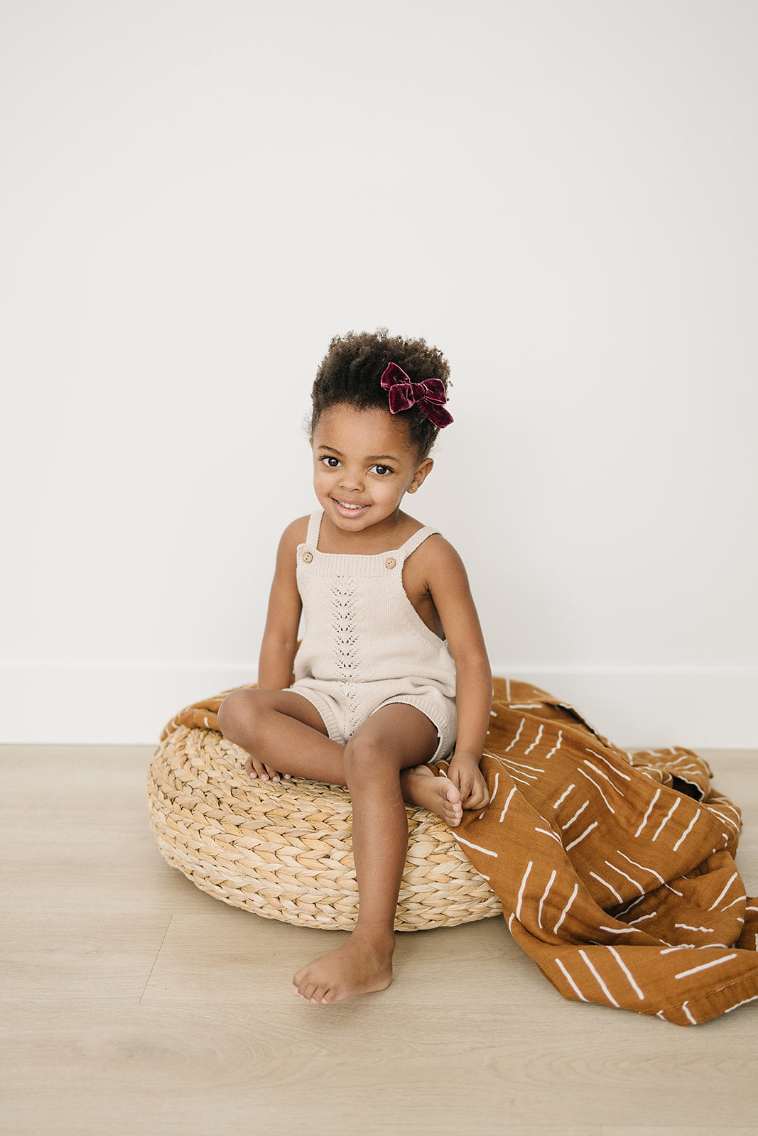 Mebie Baby Mustard Mudcloth Muslin QuiltMebie Baby Gender Neutral Infant Muslin quilt its 100% cotton. Looks great in any nursery. 