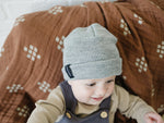 Light Grey Mebie Baby Beanie