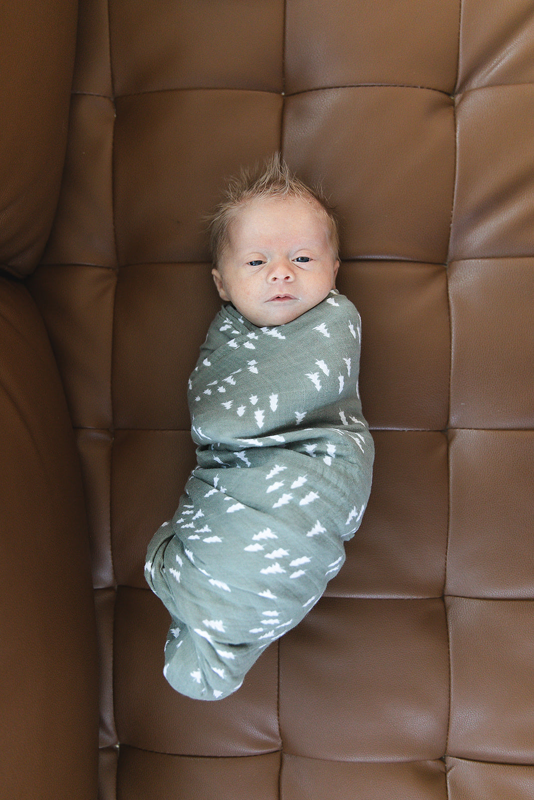Mebie Baby Gender Neutral Infant Muslin Swaddle its 100% cotton.