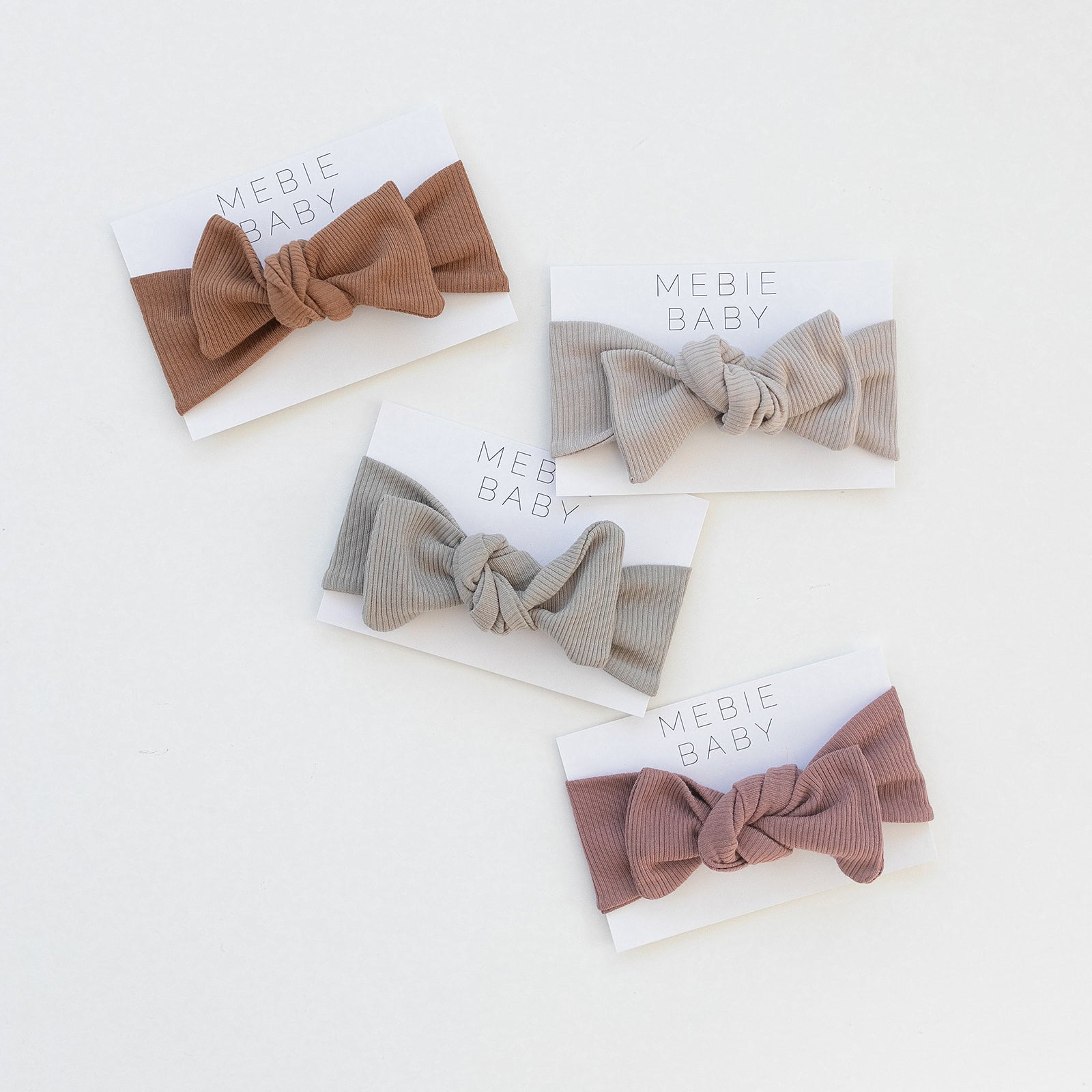 Mebie Baby Organic Cotton Ribbed Mustard Head Wrap