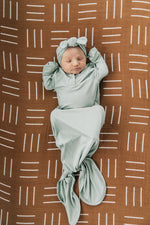 Mebie Baby Mustard Mudcloth Muslin Crib Sheet 