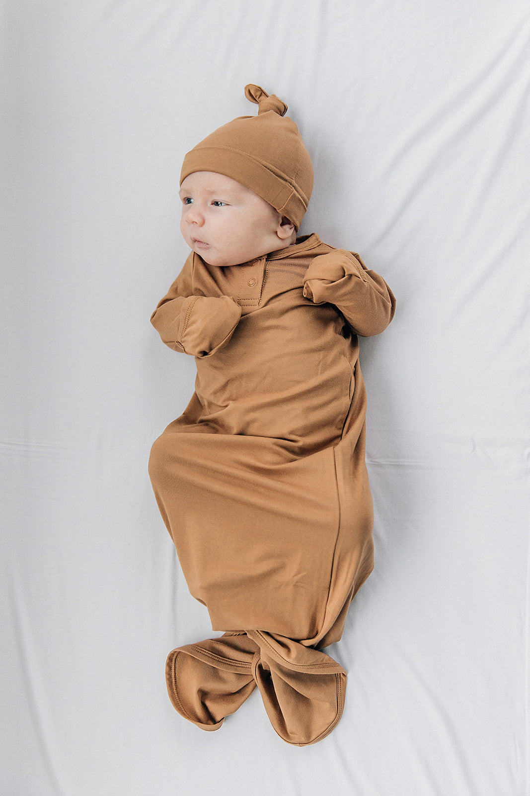 Mebie Baby Mustard Knot Gown